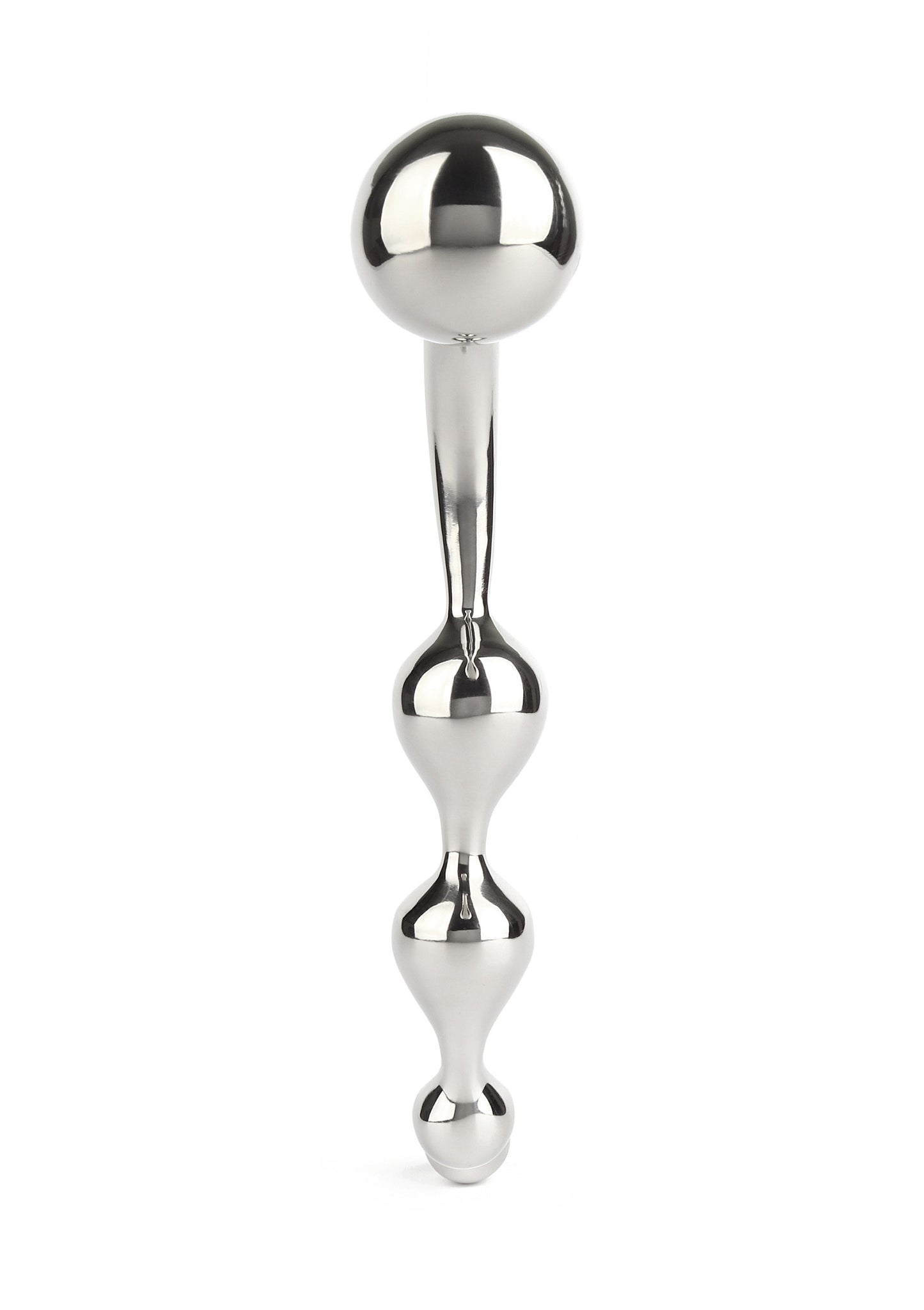 Mr. Steel Twisted Desire Bulb Wand SILVER - 3