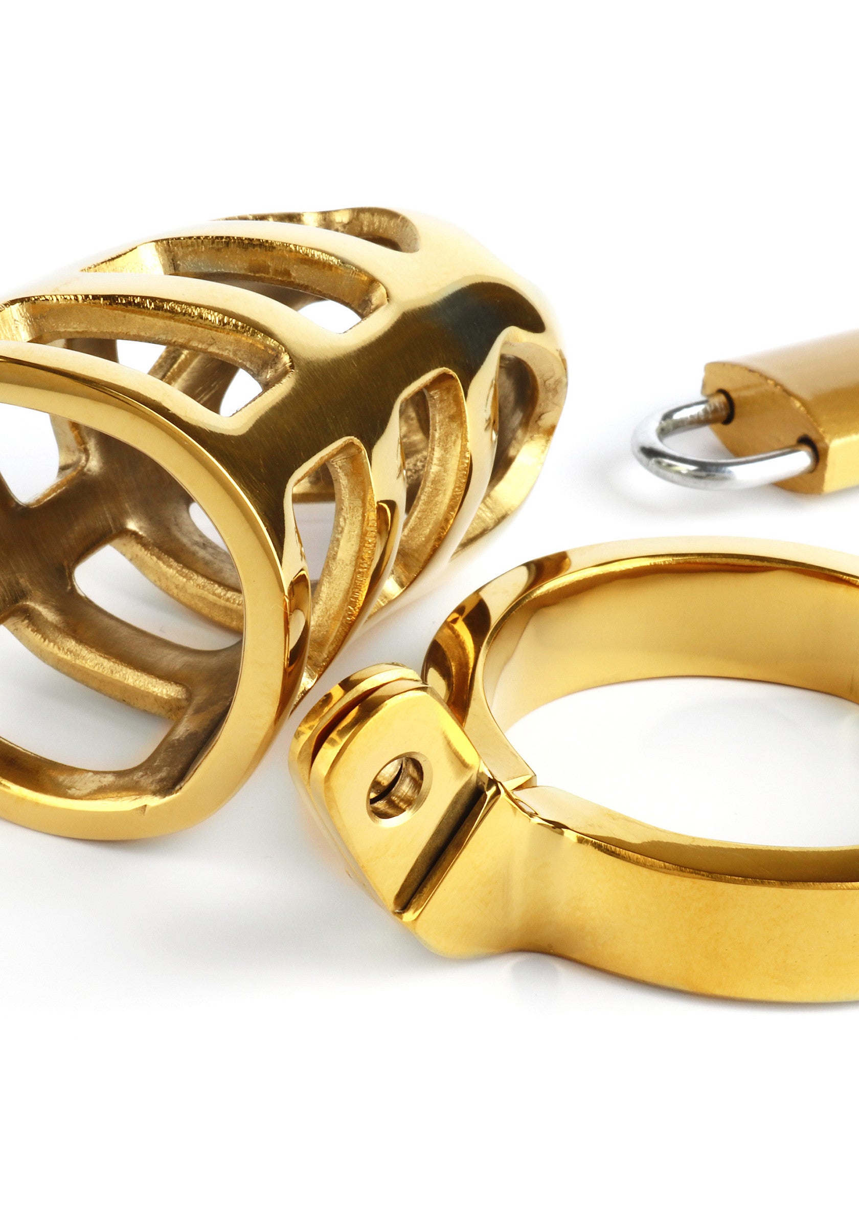 Mr. Steel Brutal Chastity Cage Gold GOLD - 4