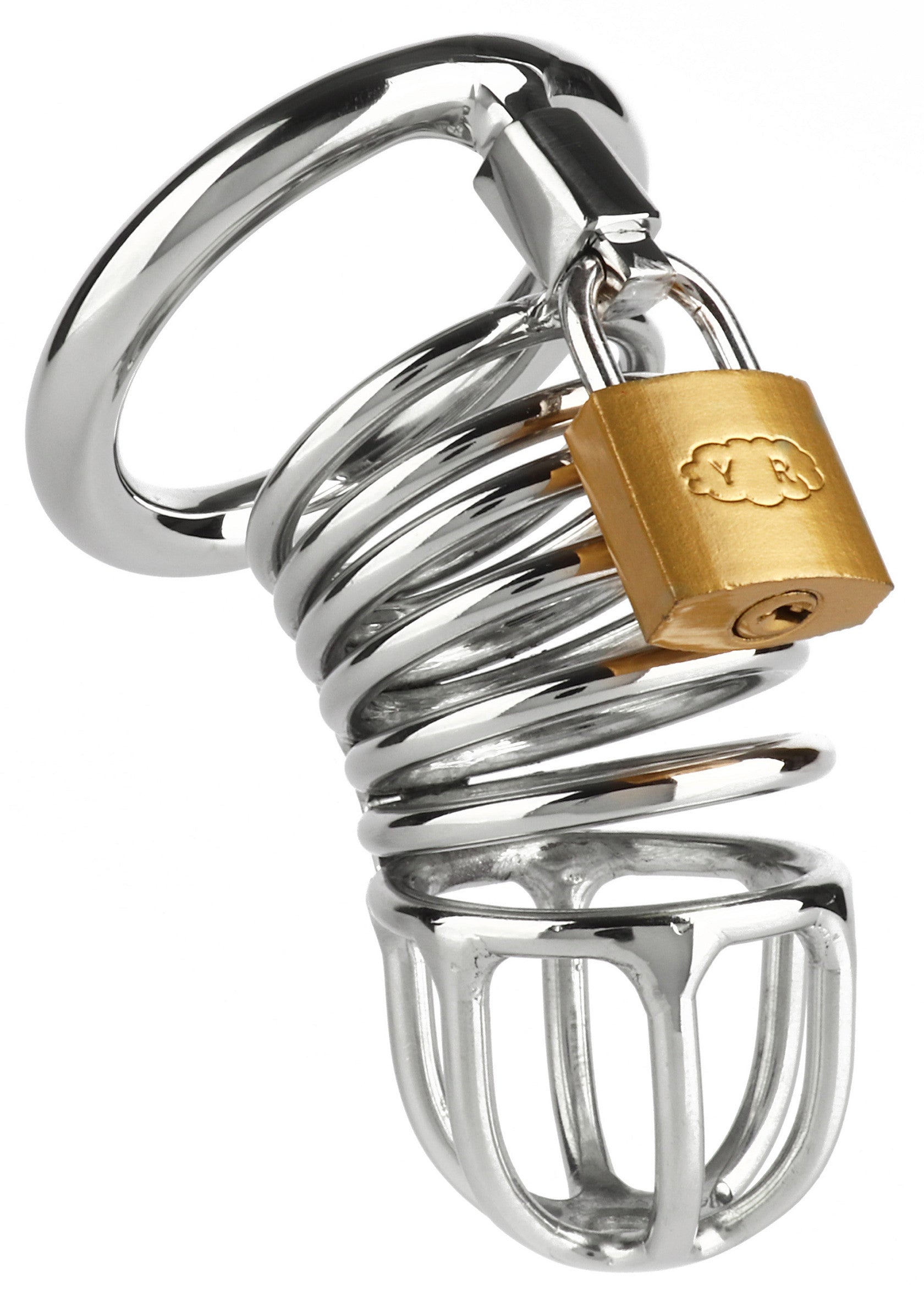 Mr. Steel Ring Master Chastity Device SILVER - 6