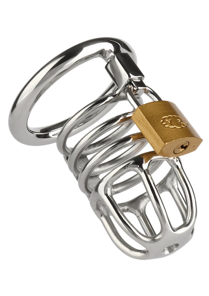Mr. Steel Master Chastity Cock Cage SILVER - 5