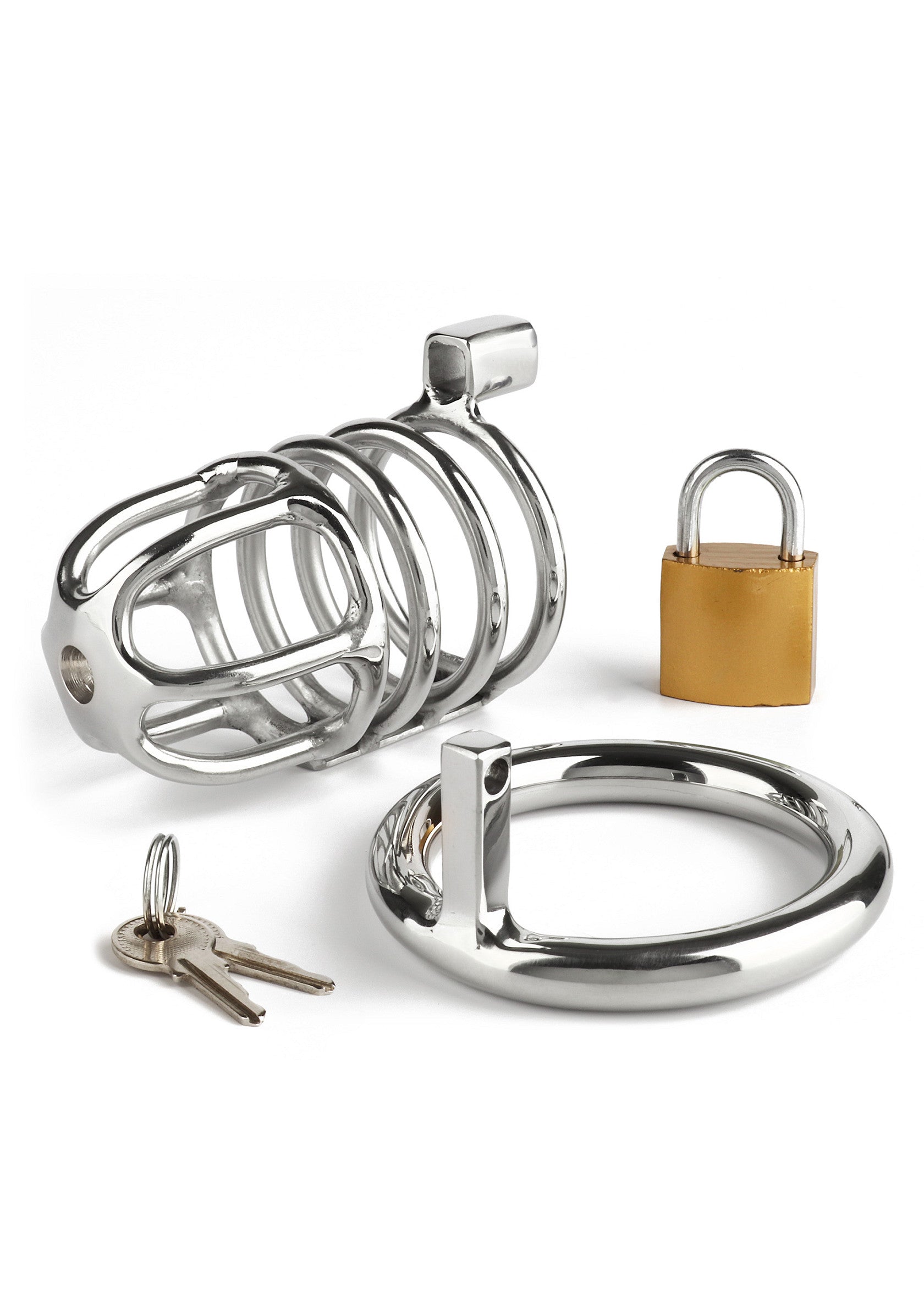 Mr. Steel Master Chastity Cock Cage SILVER - 3