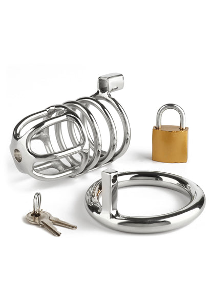 Mr. Steel Master Chastity Cock Cage SILVER - 3