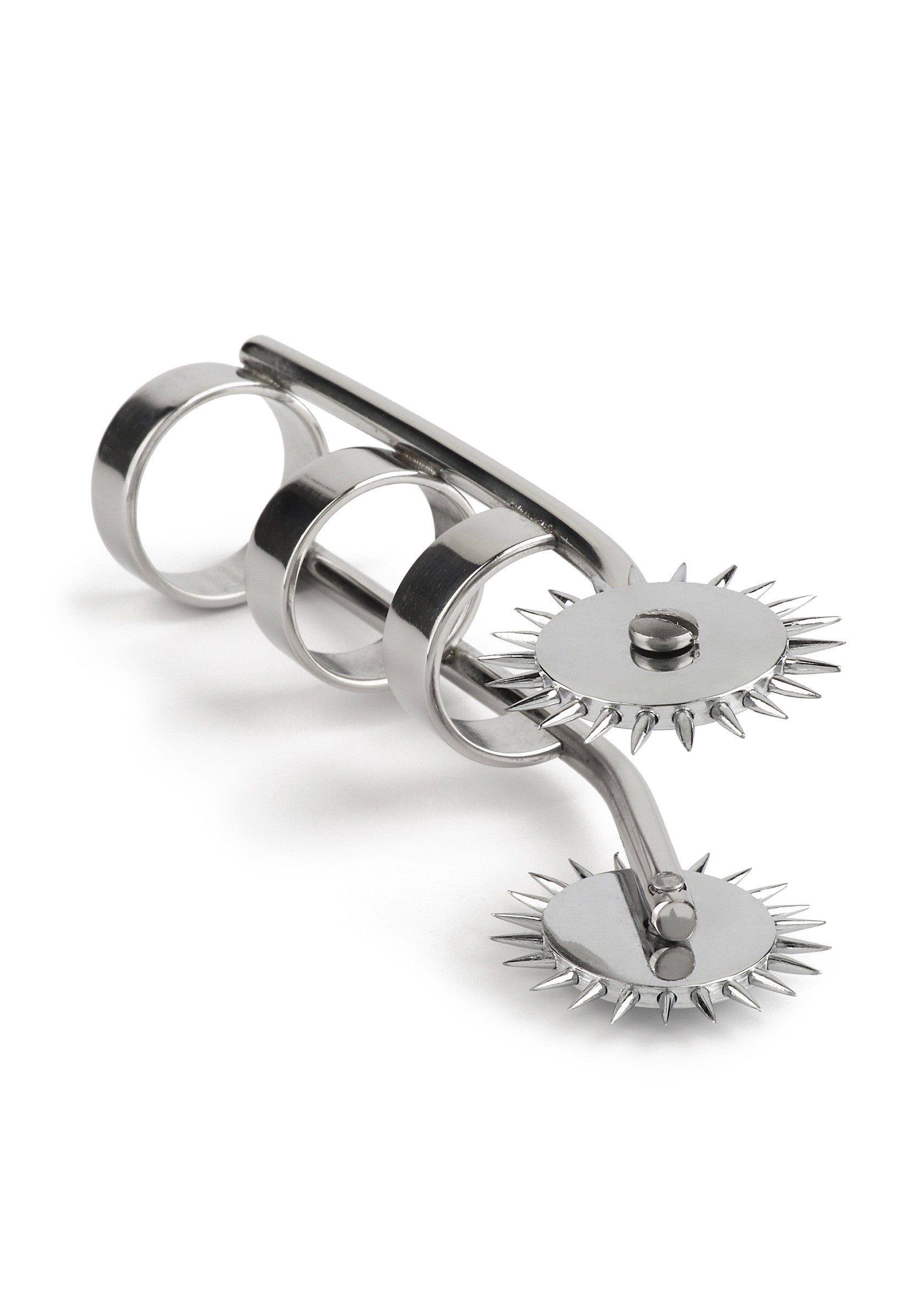 Mr. Steel Double Finger Pinwheel SILVER - 5