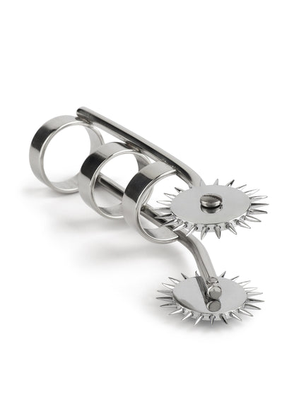 Mr. Steel Double Finger Pinwheel SILVER - 5