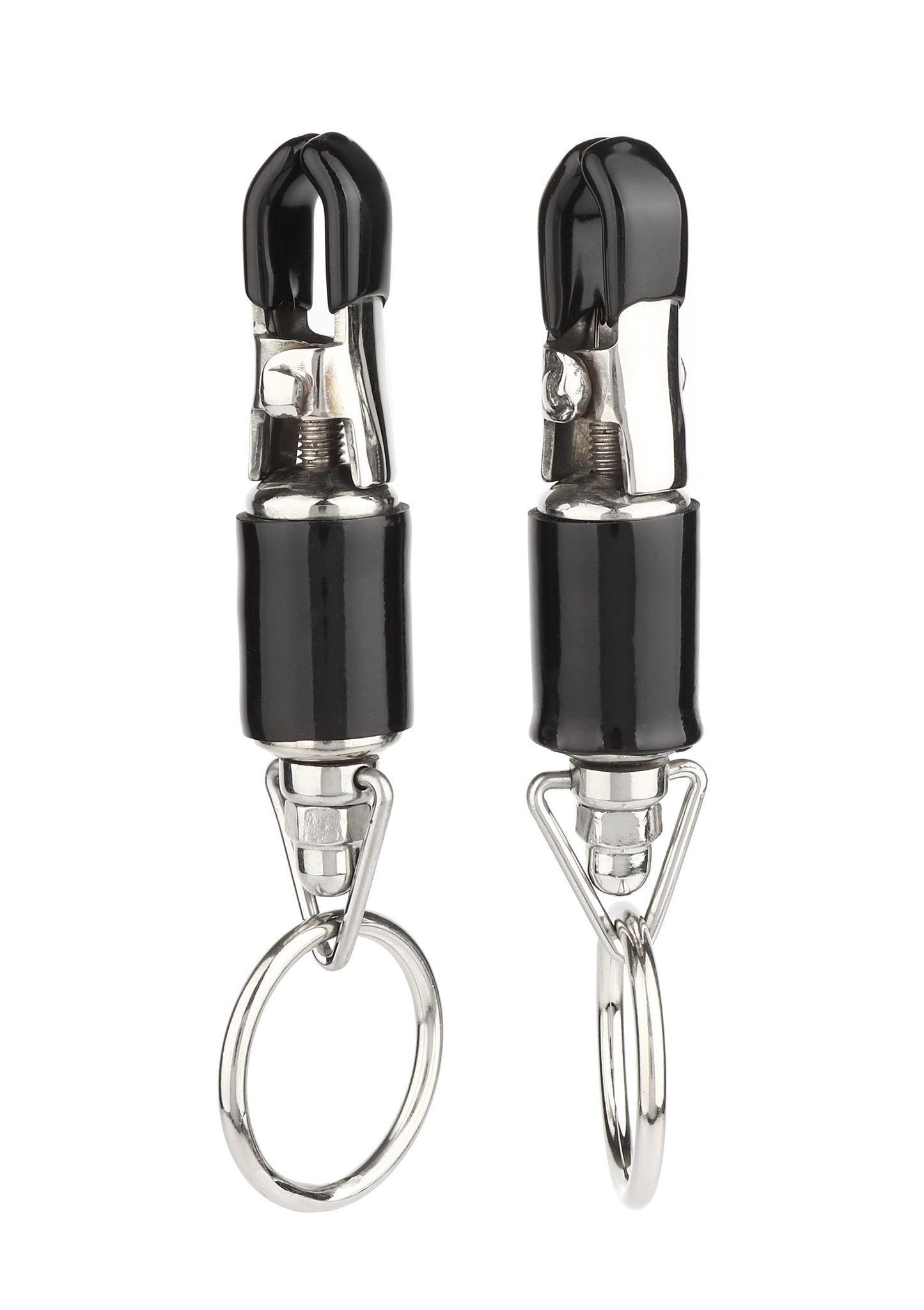 Mr. Steel Barrel Tit Clamps With Ring SILVER - 2