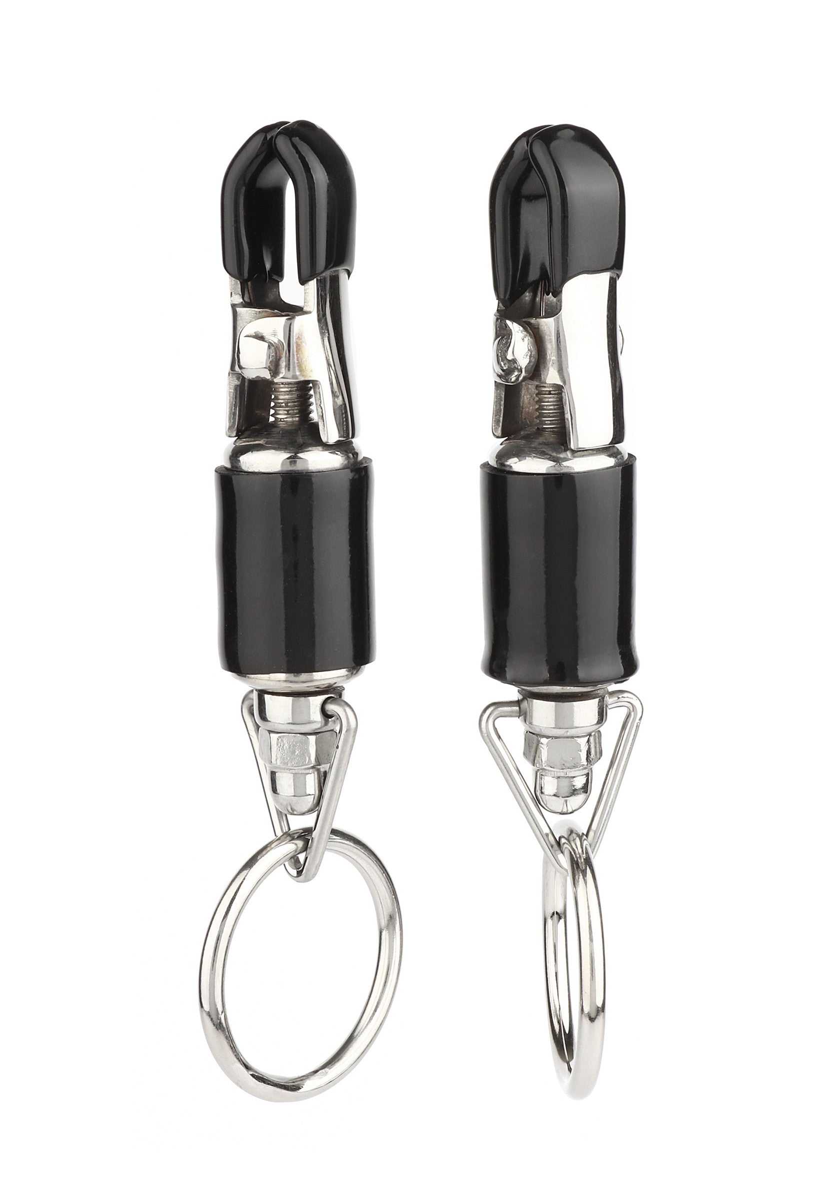 Mr. Steel Barrel Tit Clamps With Ring SILVER - 2