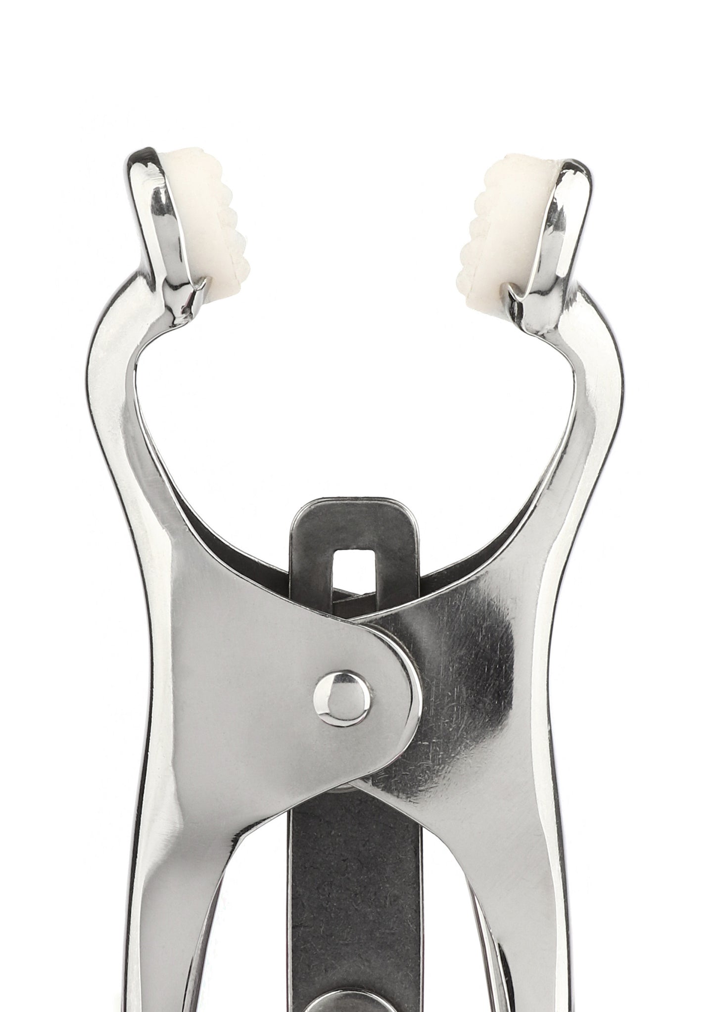 Mr. Steel Squeezer Nipple Clamps W Ring SILVER - 3
