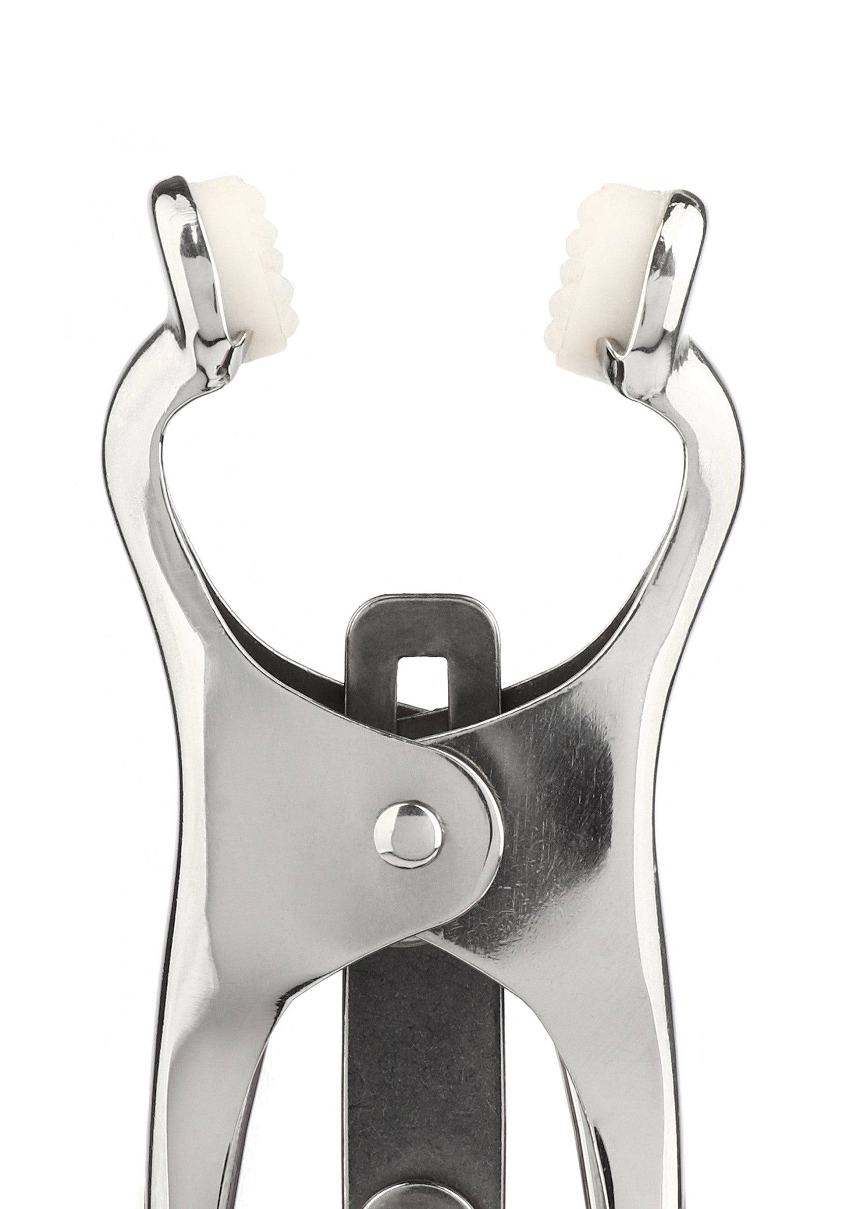 Mr. Steel Squeezer Nipple Clamps W Ring SILVER - 3