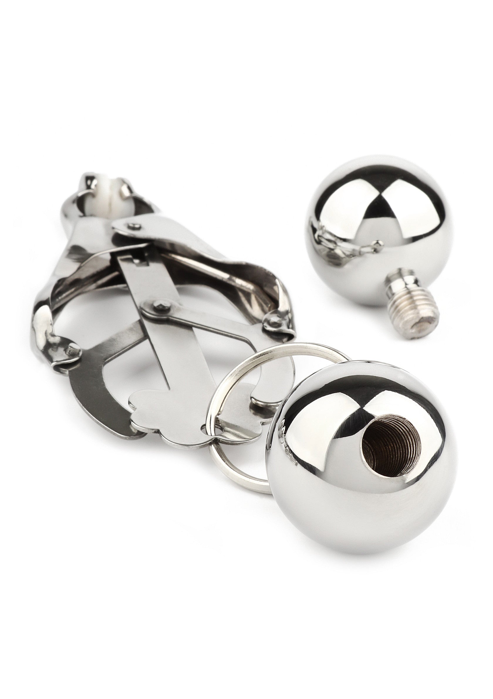 Mr. Steel Clover Nipple Clamps Weight SILVER - 0