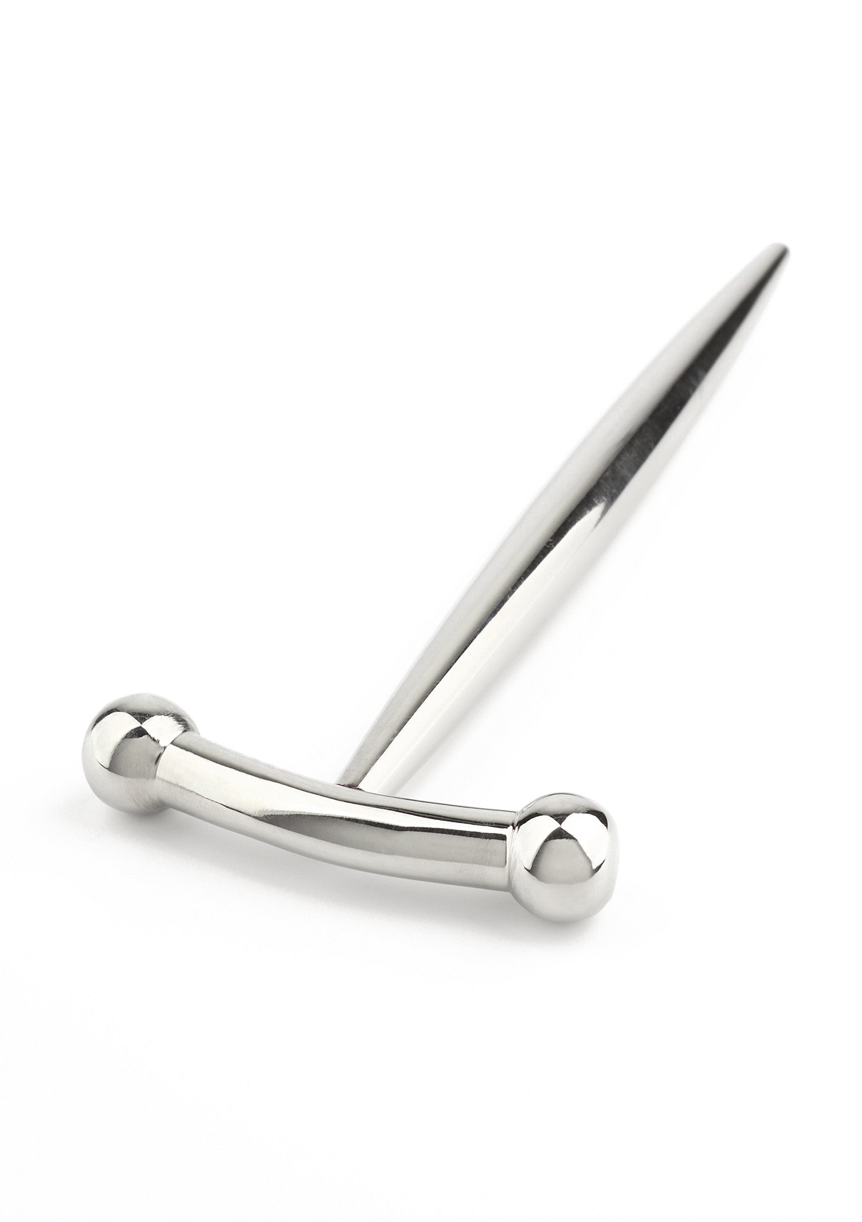 Mr. Steel DickVader Round Tip Penis Plug SILVER - 3