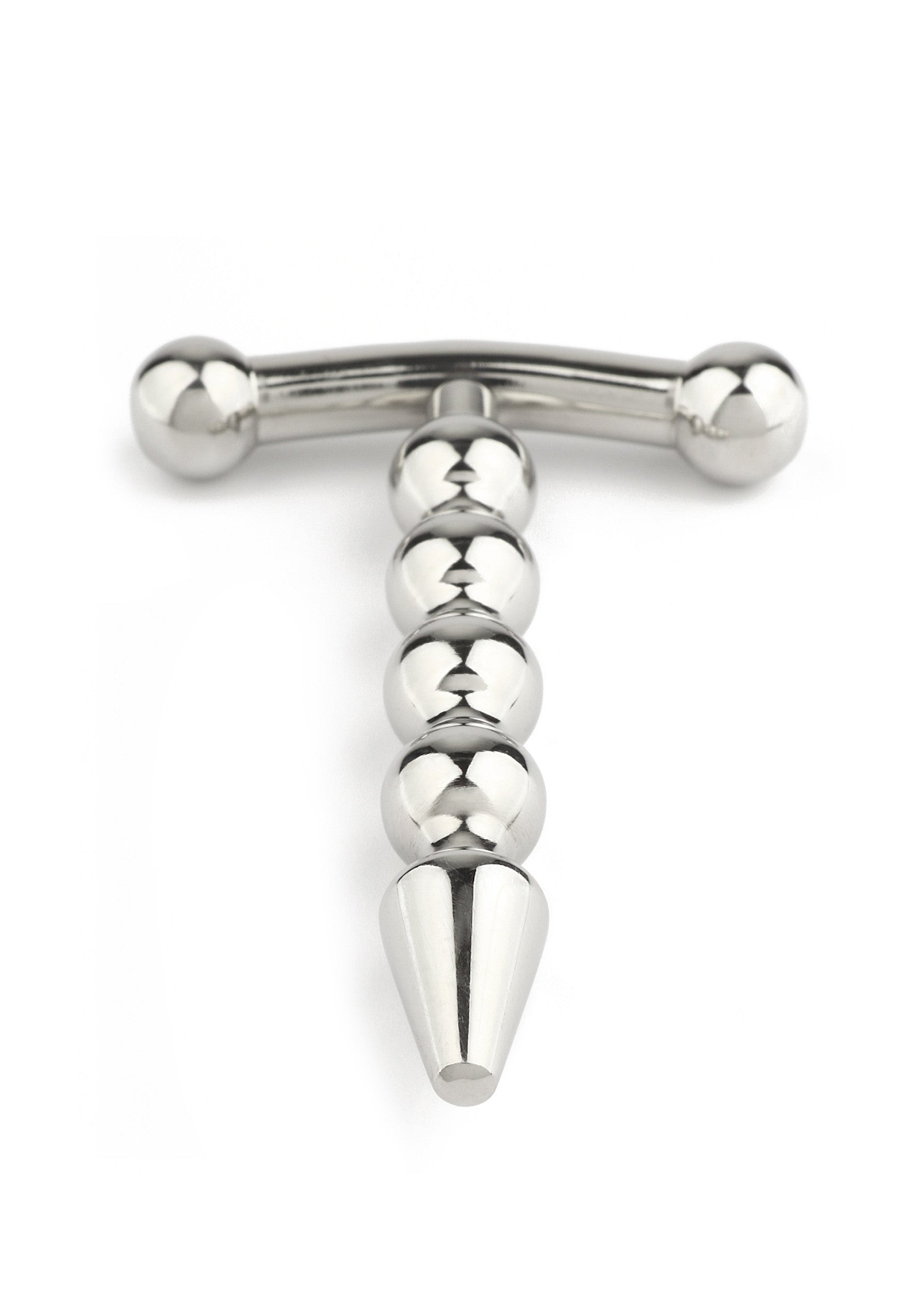 Mr. Steel Rod Ecstasy Beaded Penis Plug SILVER - 5