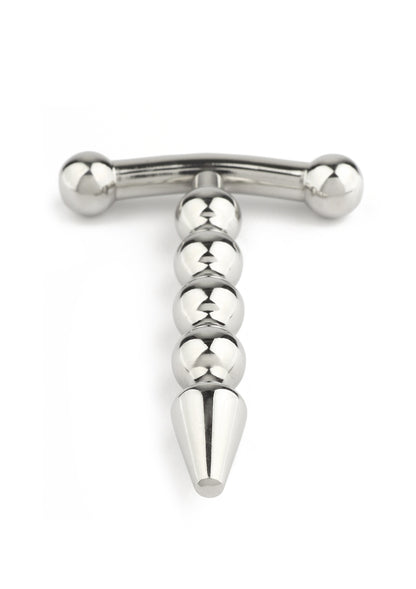 Mr. Steel Rod Ecstasy Beaded Penis Plug SILVER - 5