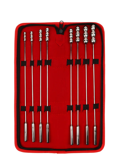 Mr. Steel Rosebud Urethral Sounds 8 Pcs SILVER - 3