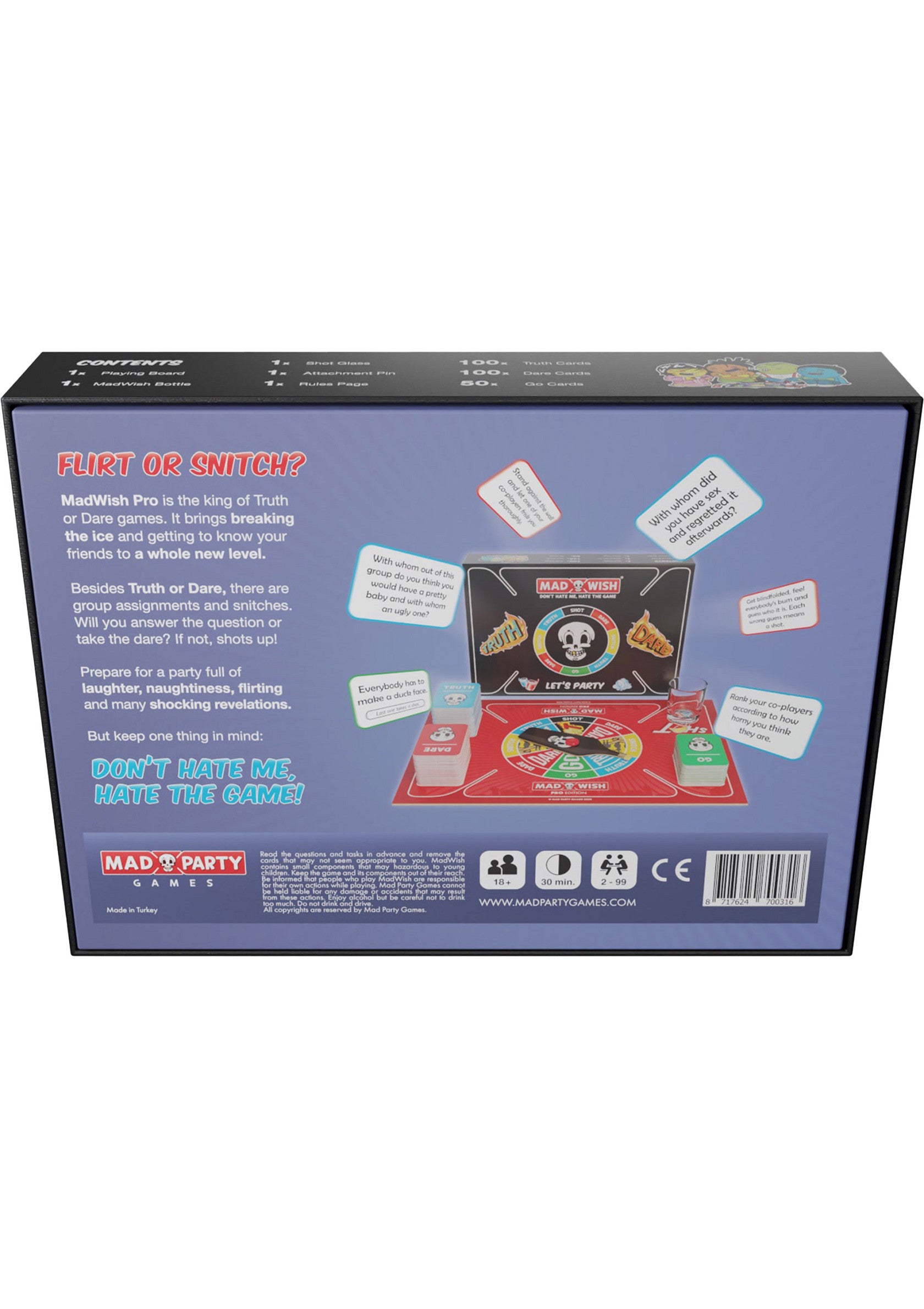 MadWish Pro - Party Drinking Board Game GERMAN - 2
