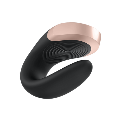 Double Love - Luxe Partner Vibrator - Zwart Schwarz - 1