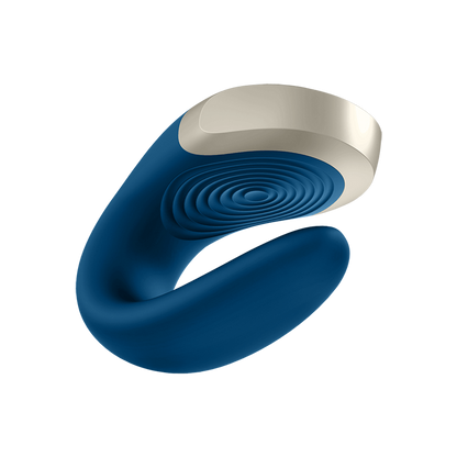 Double Love - Luxe Partner Vibrator - Blauw Schwarz - 2