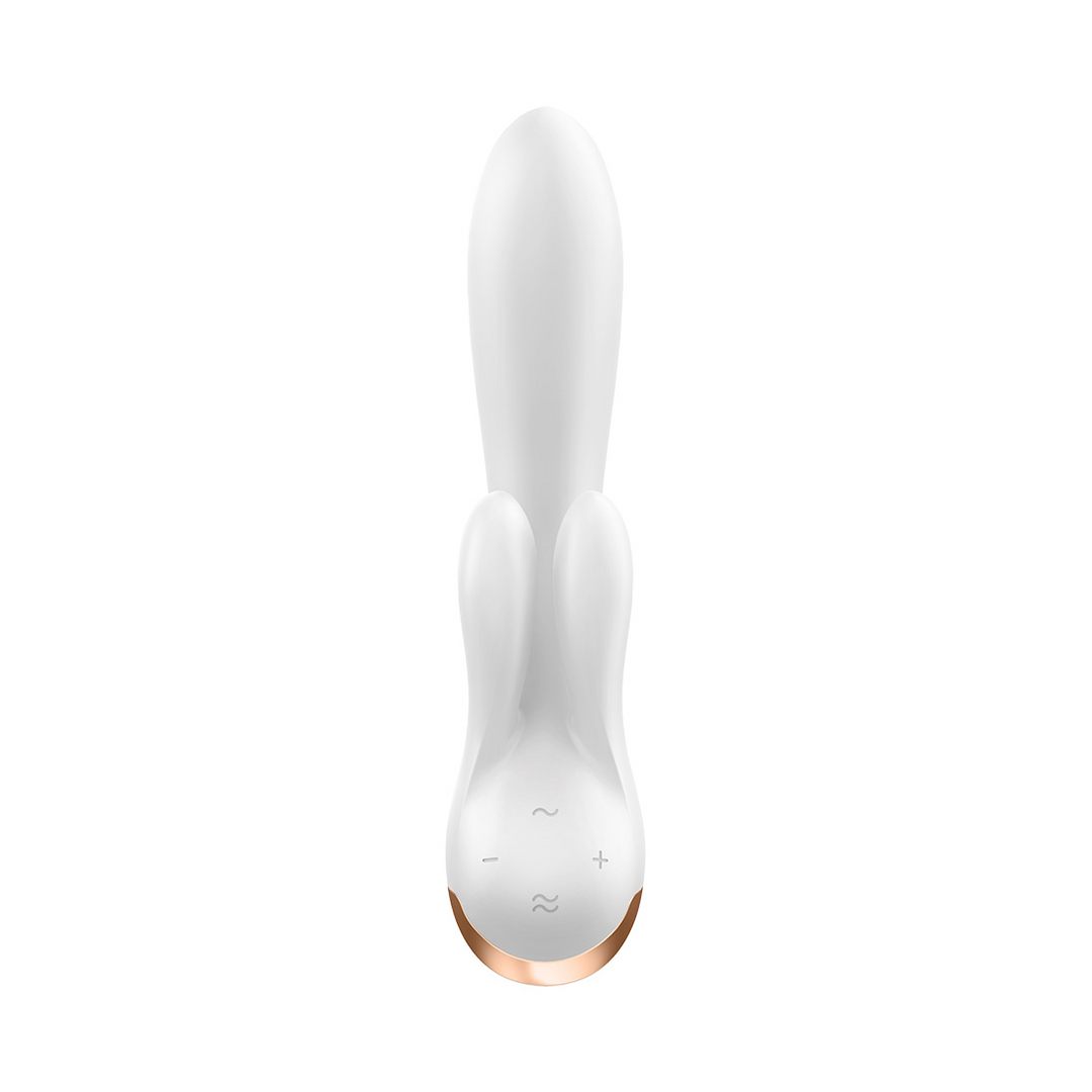 Dubbele Flex - Rabbit Vibrator - Wit Weiß - 0