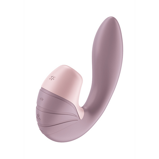 Supernova - Vibromasseur à double impulsion d'air insérable - Vieux rose