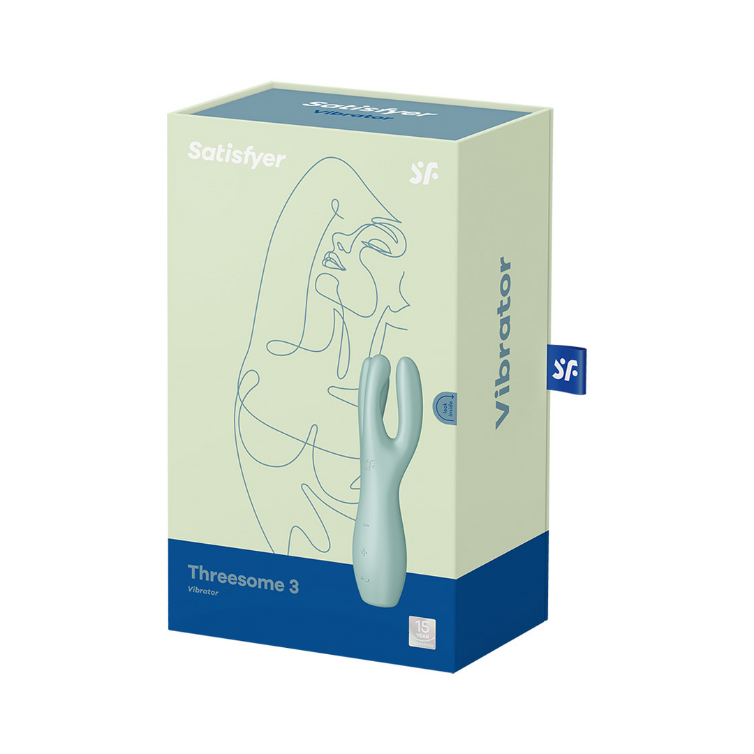Threesome 3 - Lay-on Vibrator - Mint Grün - 0