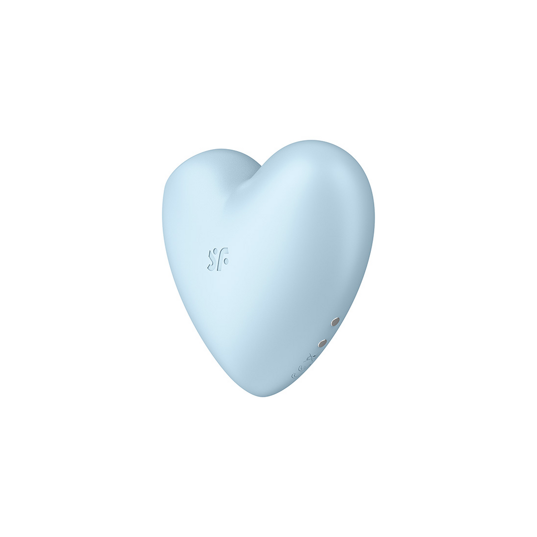 Cutie Heart - Air Pulse Stimulator and Vibration - Blue Blauw - 3