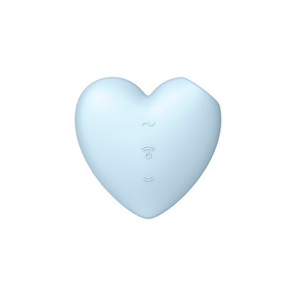 Cutie Heart - Air Pulse Stimulator and Vibration - Blue Blauw - 4