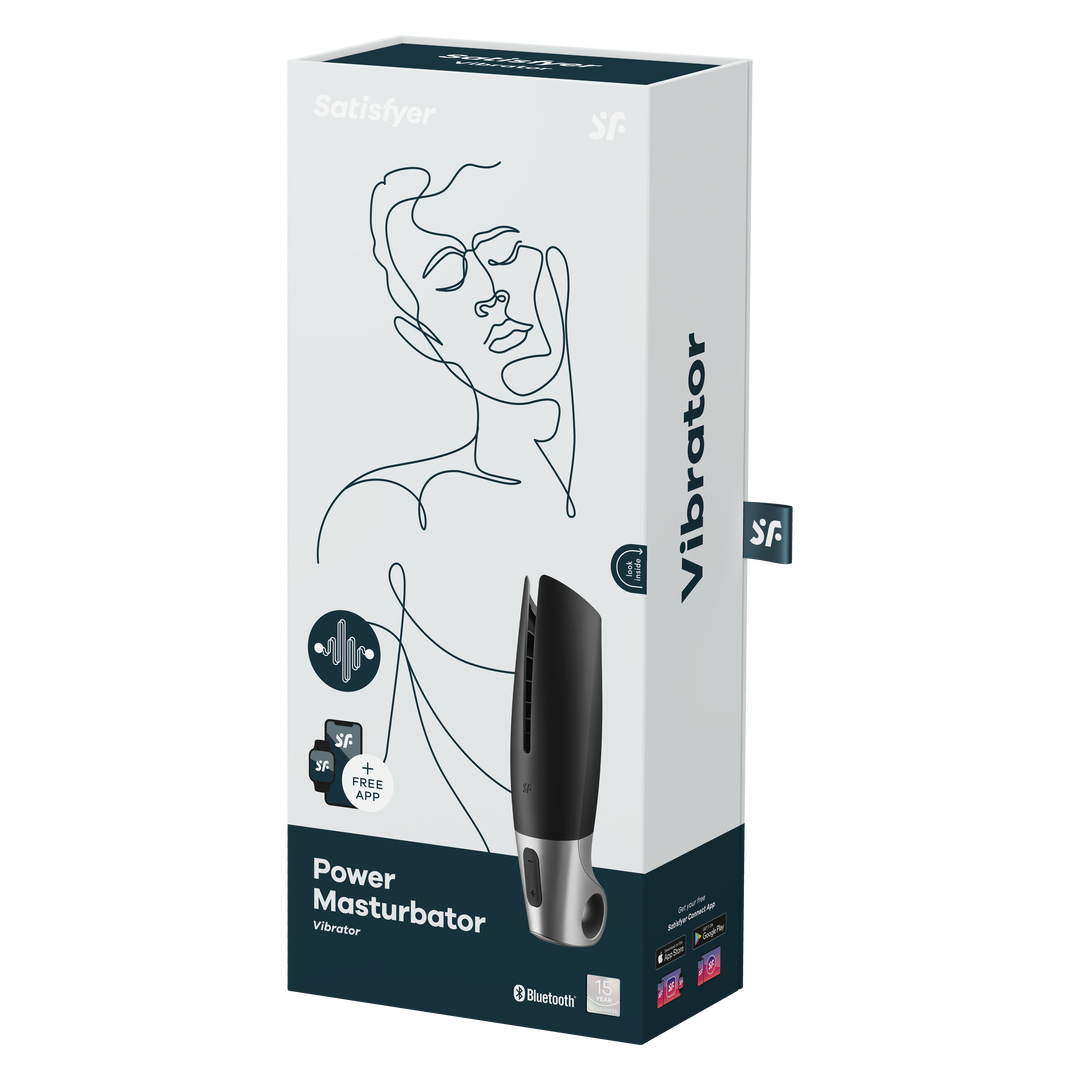 Power Masturbator - Black Zwart - 1