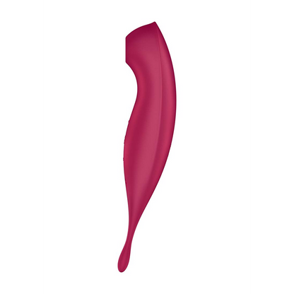 Twirling Pro - Tip Vibrator met App - Donkerrood Rot - 2