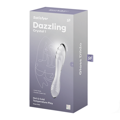 Dazzling Crystal 1 - Glas Dildo - Transparant Durchsichtig - 0