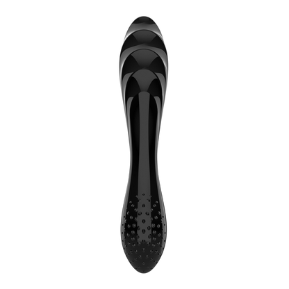 Dazzling Crystal 1 - Glazen Dildo - Zwart Blau - 2
