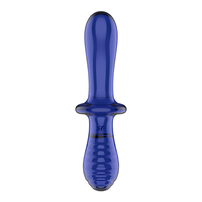 Double Crystal - Glass Dildo - Light Blue Blauw - 1