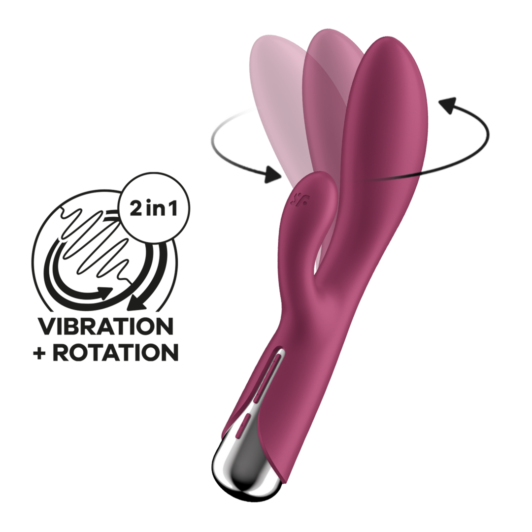 Spinning Rabbit 1 - Rotating Rabbit Vibrator - Rood Rot - 4