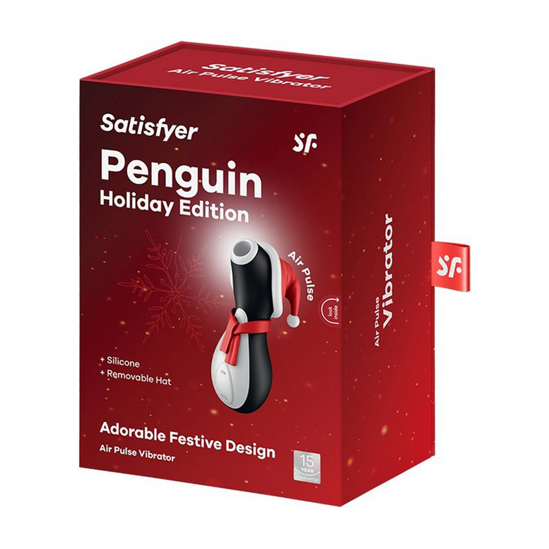 Penguin - Air Pulse Stimulator - Holiday Edition Zwart - 2