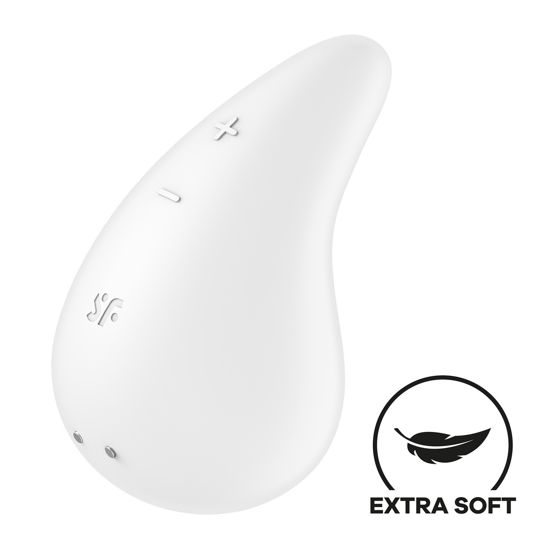 Dew Drop - Lay-on Vibrator - White Wit - 1