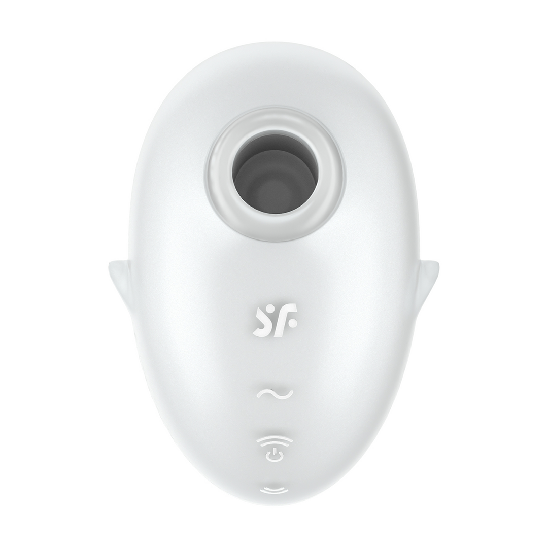 Cutie Ghost - Air Pulse Vibrator - White Wit - 1