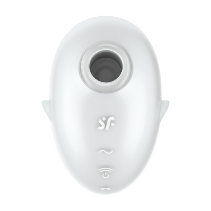 Cutie Ghost - Air Pulse Vibrator - White Wit - 1