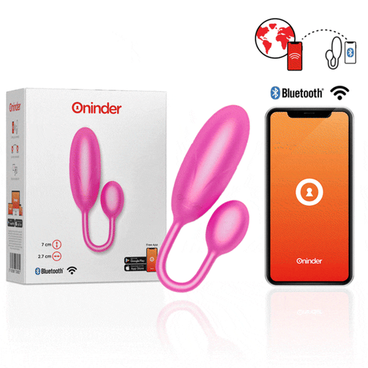 Oninder Denver Vibrating Egg + App - Roze