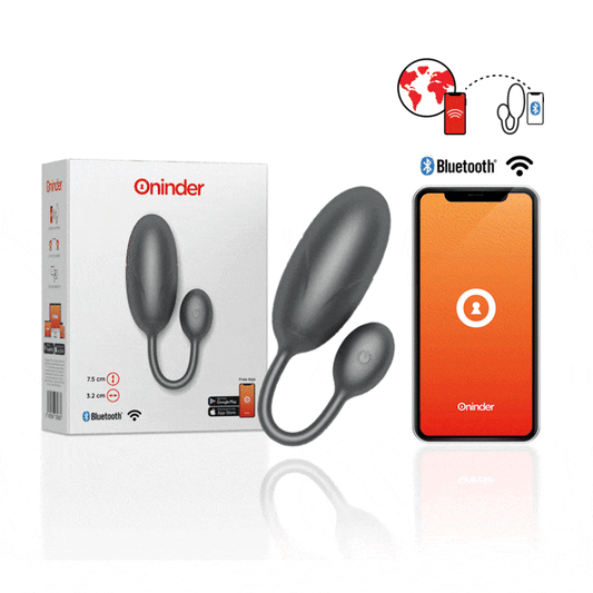 Oninder Tokyo Vibrating Egg + App - Zwart