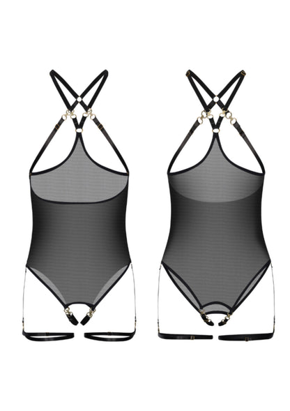 Risque Cupless & Crotchless Body BLACK O/S - 5