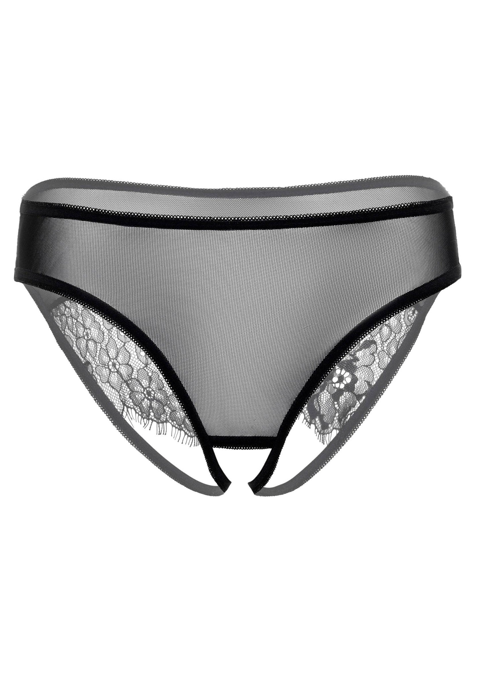 Daring Intimates Nicolette crotchless panty BLACK S/M - 6