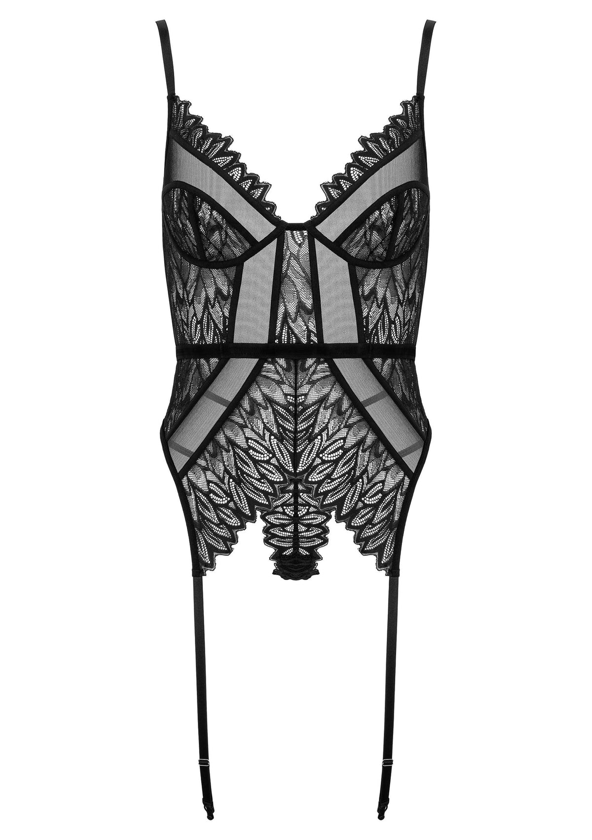 Corset And Thong CO102 BLACK L/XL - 3
