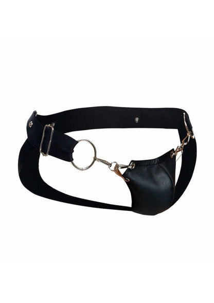 MOB Eroticwear Dngeon Snap Jockstrap BLACK O/S - 3