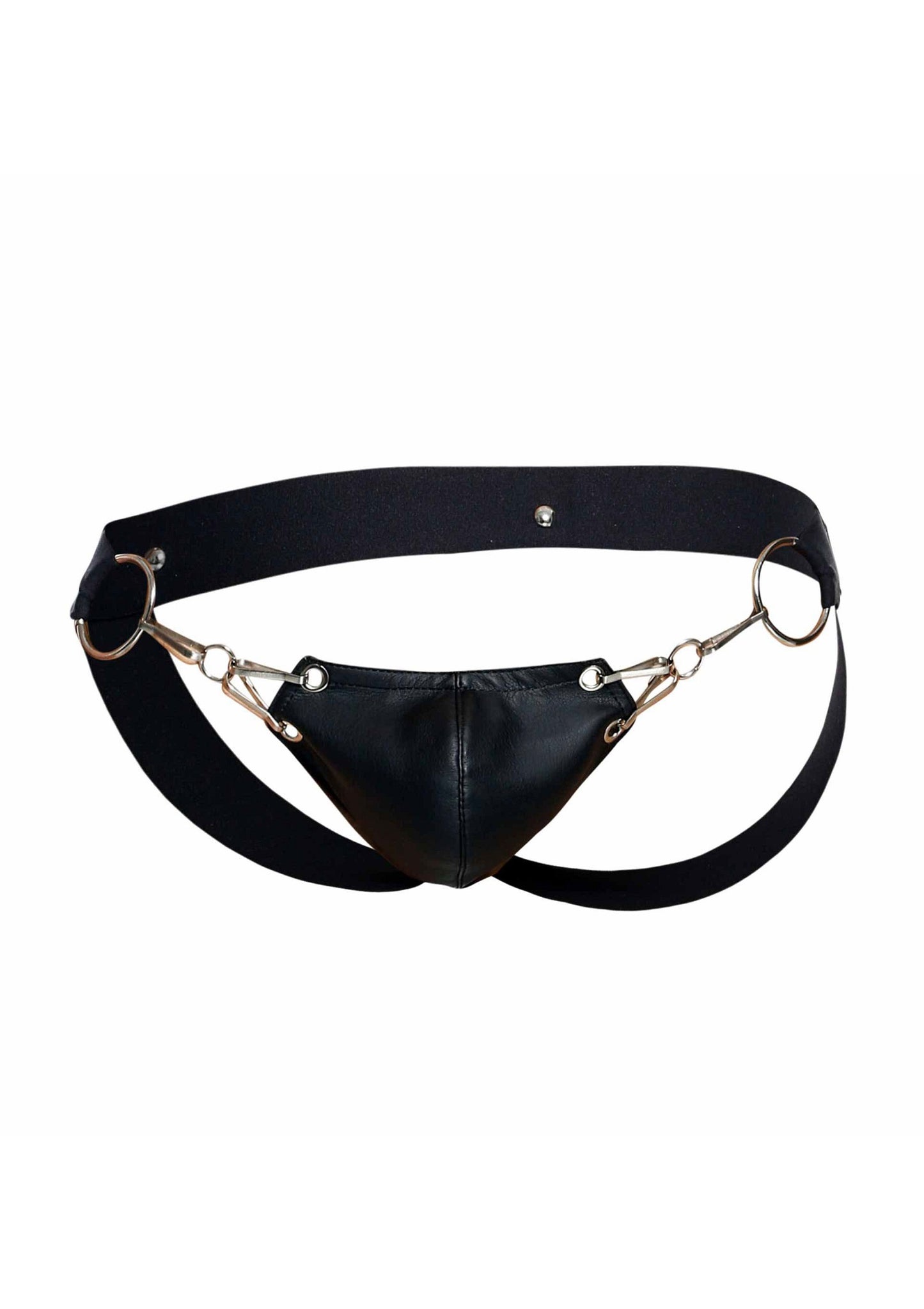 MOB Eroticwear Dngeon Snap Jockstrap BLACK O/S - 0