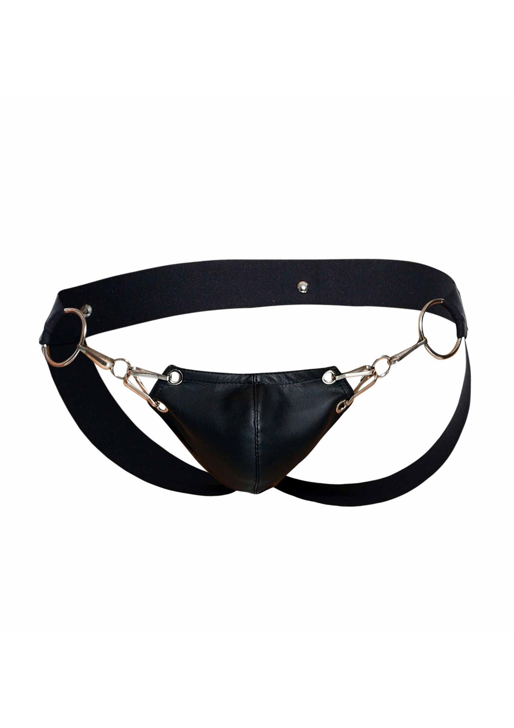 MOB Eroticwear Dngeon Snap Jockstrap BLACK O/S - 0