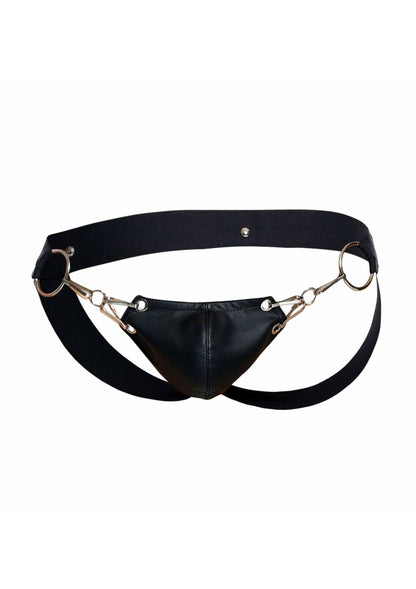 MOB Eroticwear Dngeon Snap Jockstrap BLACK O/S - 0