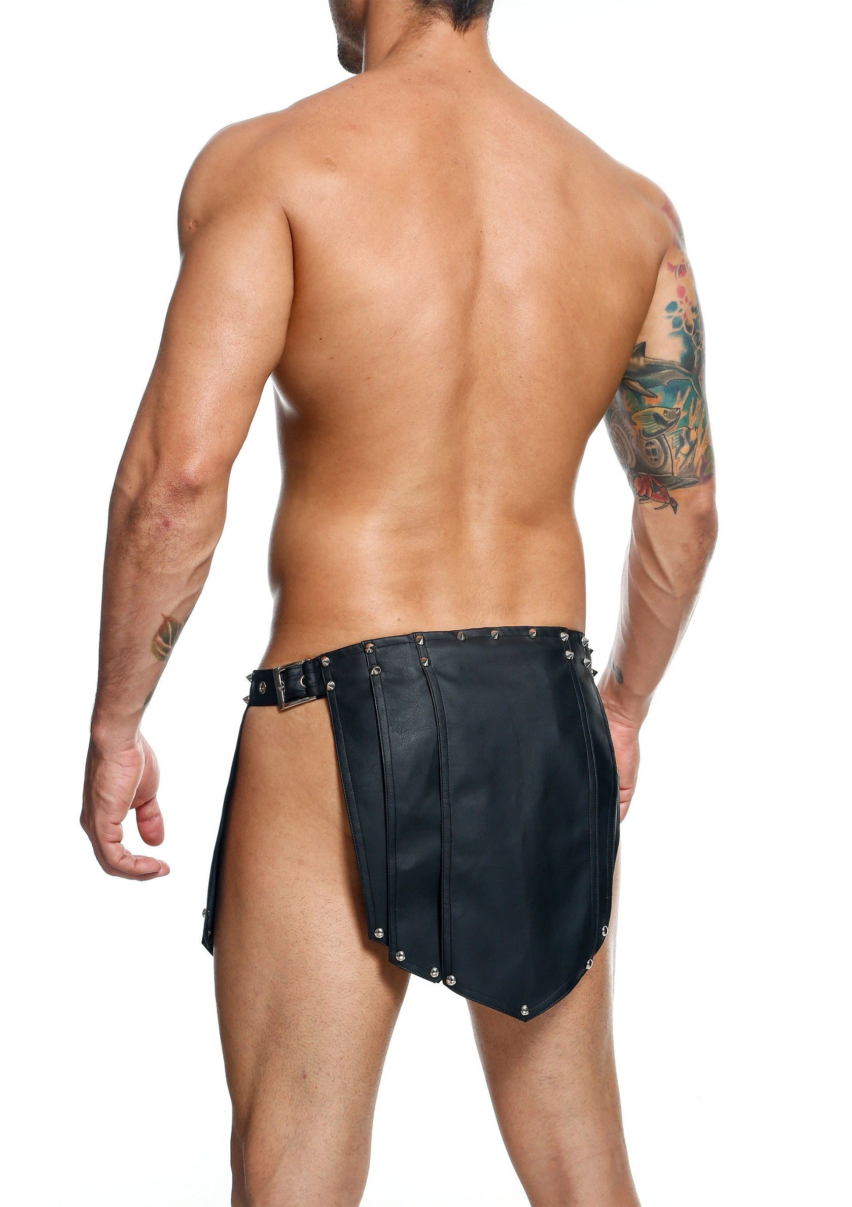 MOB Eroticwear Dngeon Roman Skirt BLACK O/S - 1