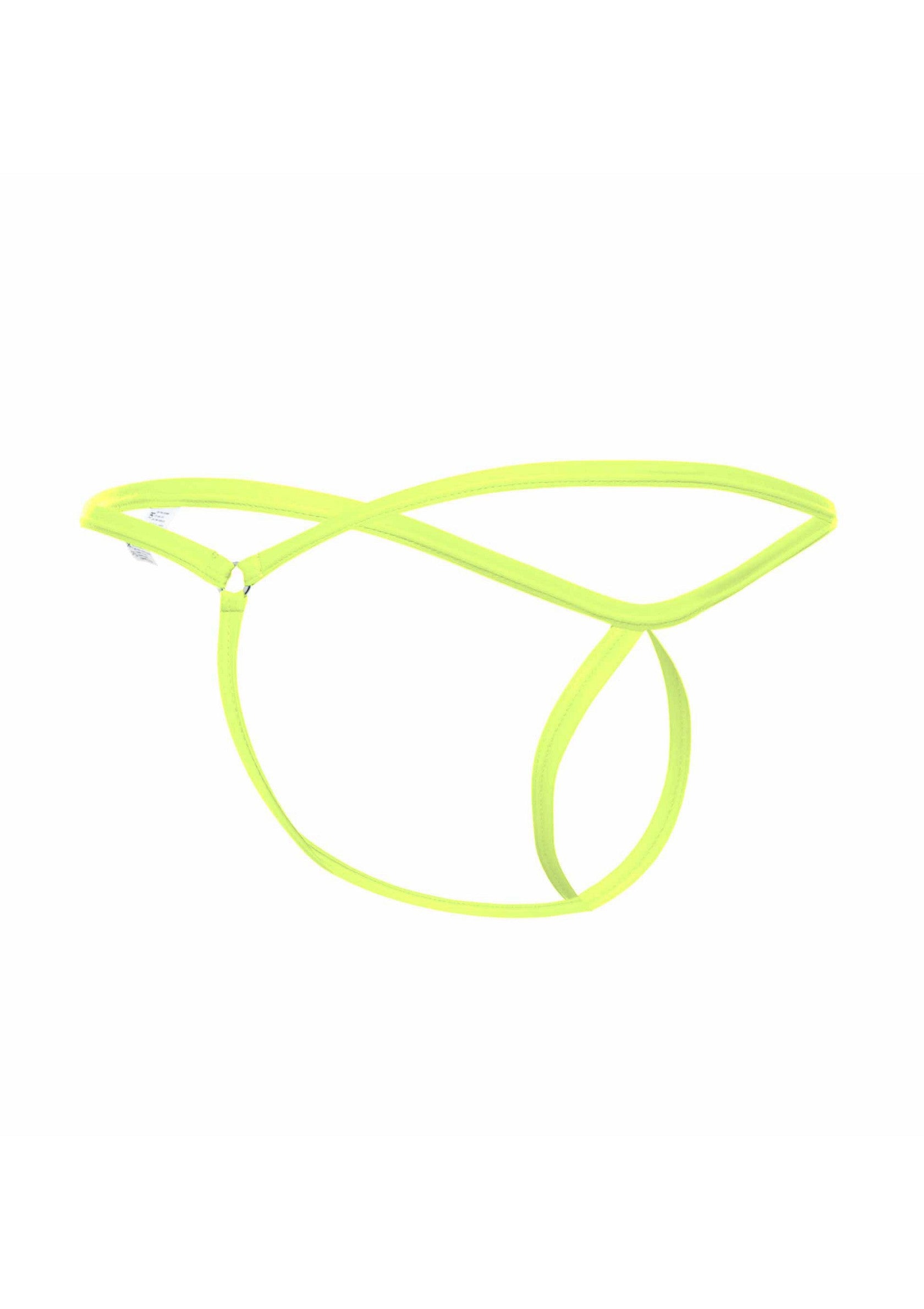 MOB Eroticwear Tear Drop Thong GREEN S/M - 6