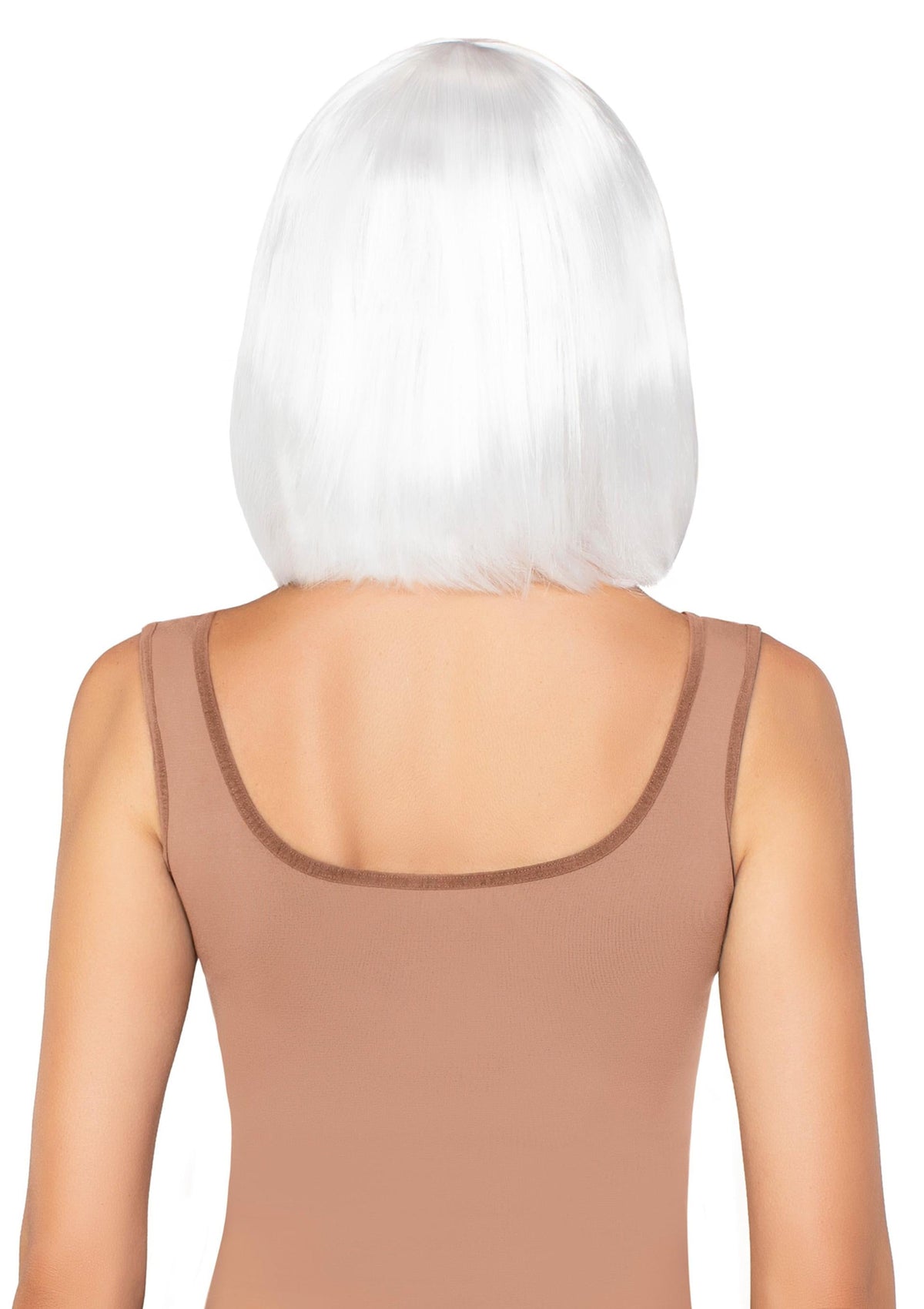 Pearl Short Natural Bob Wig WHITE O/S - 3