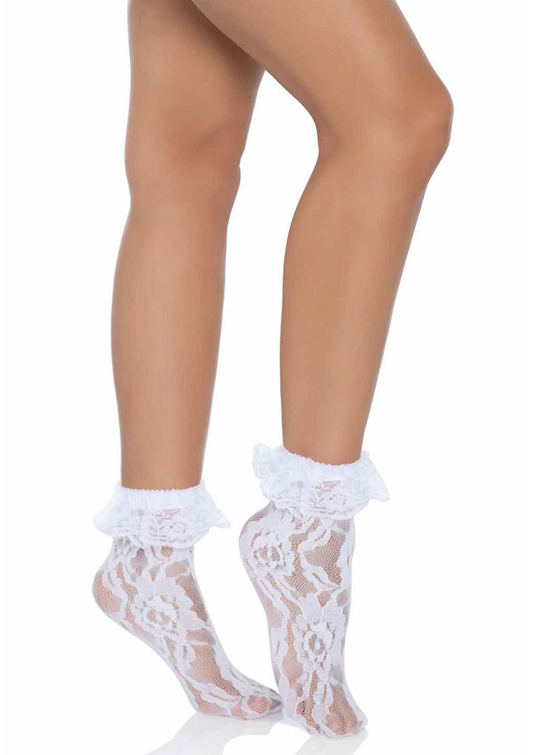 Leg Avenue Lace Anklet With Ruffle