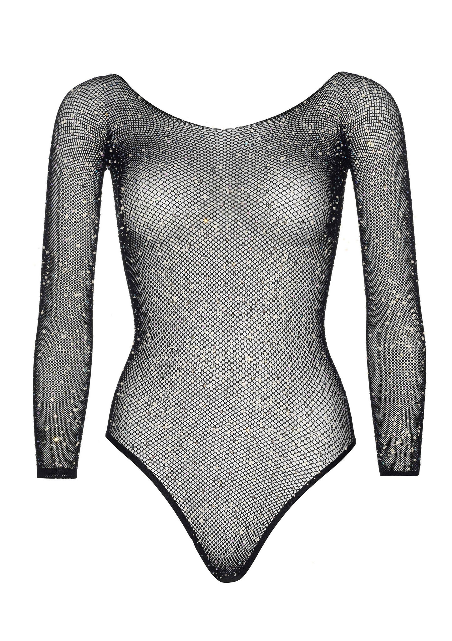 Leg Avenue Fishnet thong back bodysuit BLACK O/S - 5