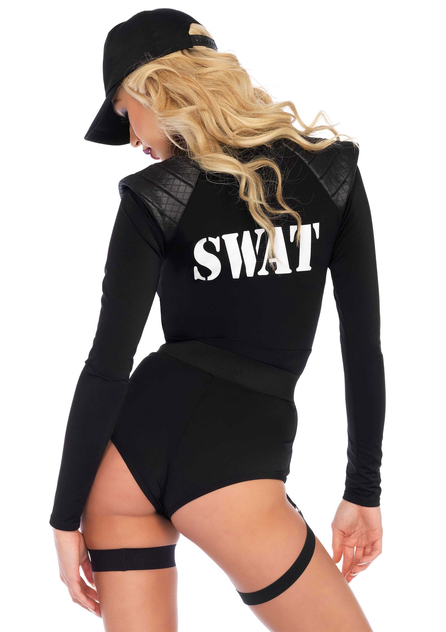 Leg Avenue Swat Team Babe Bodysuit BLACK XS - 1